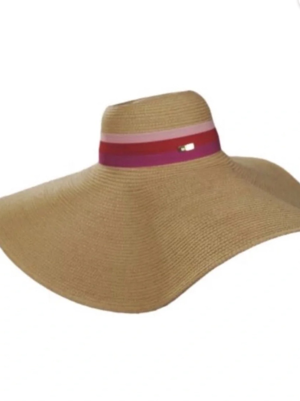 Trina Turk Palmas Oversized Wide Brim Floppy Straw Sun Hat